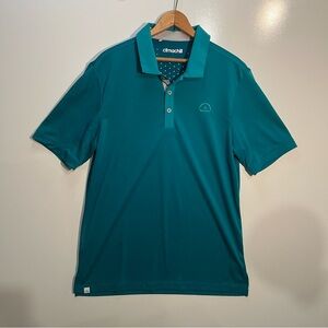 Adidas Men’s Golf Polo Climachill Performance Teal, Green Embroidered Size M
